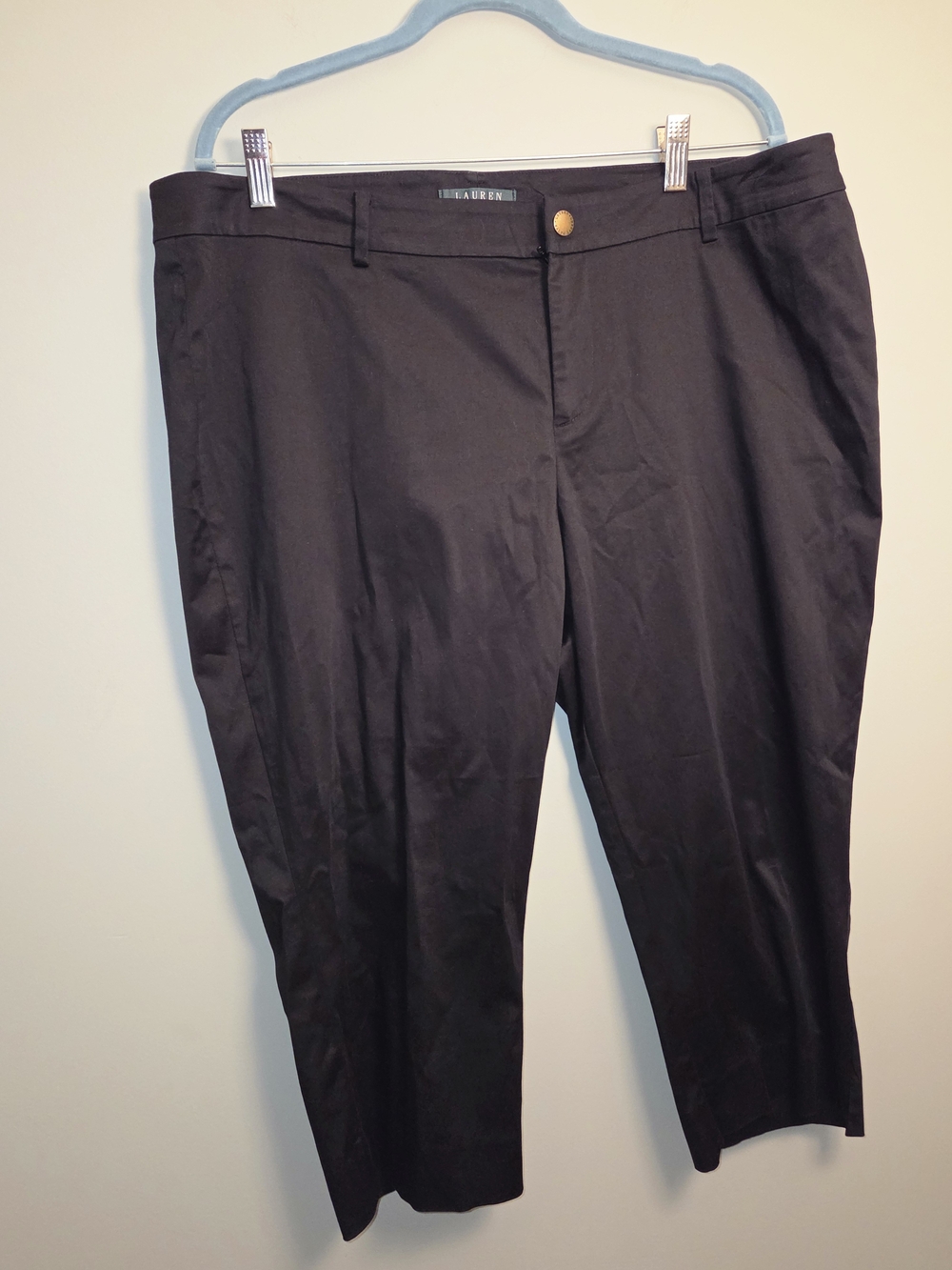 Lauren Ralph Lauren Black Dress Pants with Gold Accent